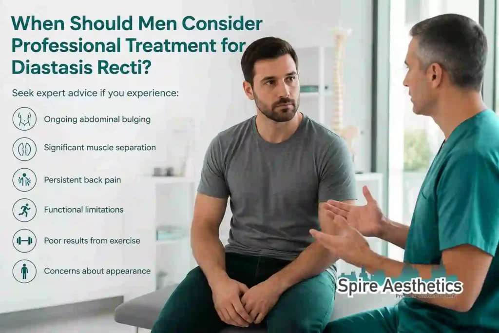 When Should Men Consider Professional Treatment for Diastasis Recti Edgware?