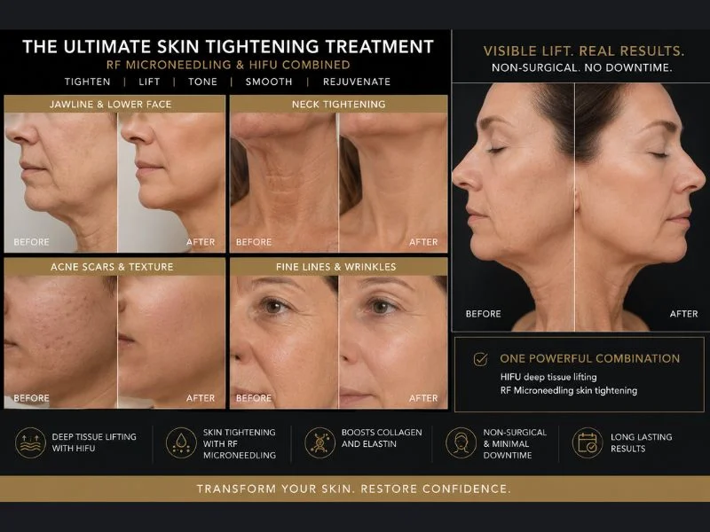 Results of combined treatment for the ultimate skin tightening treatment Edgware