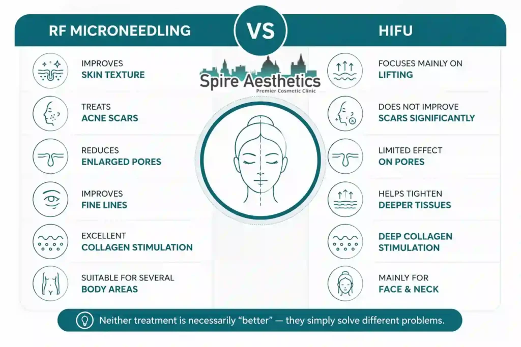 RF Microneedling vs HIFU: Which Treatment Gives Better Results Edgware?
